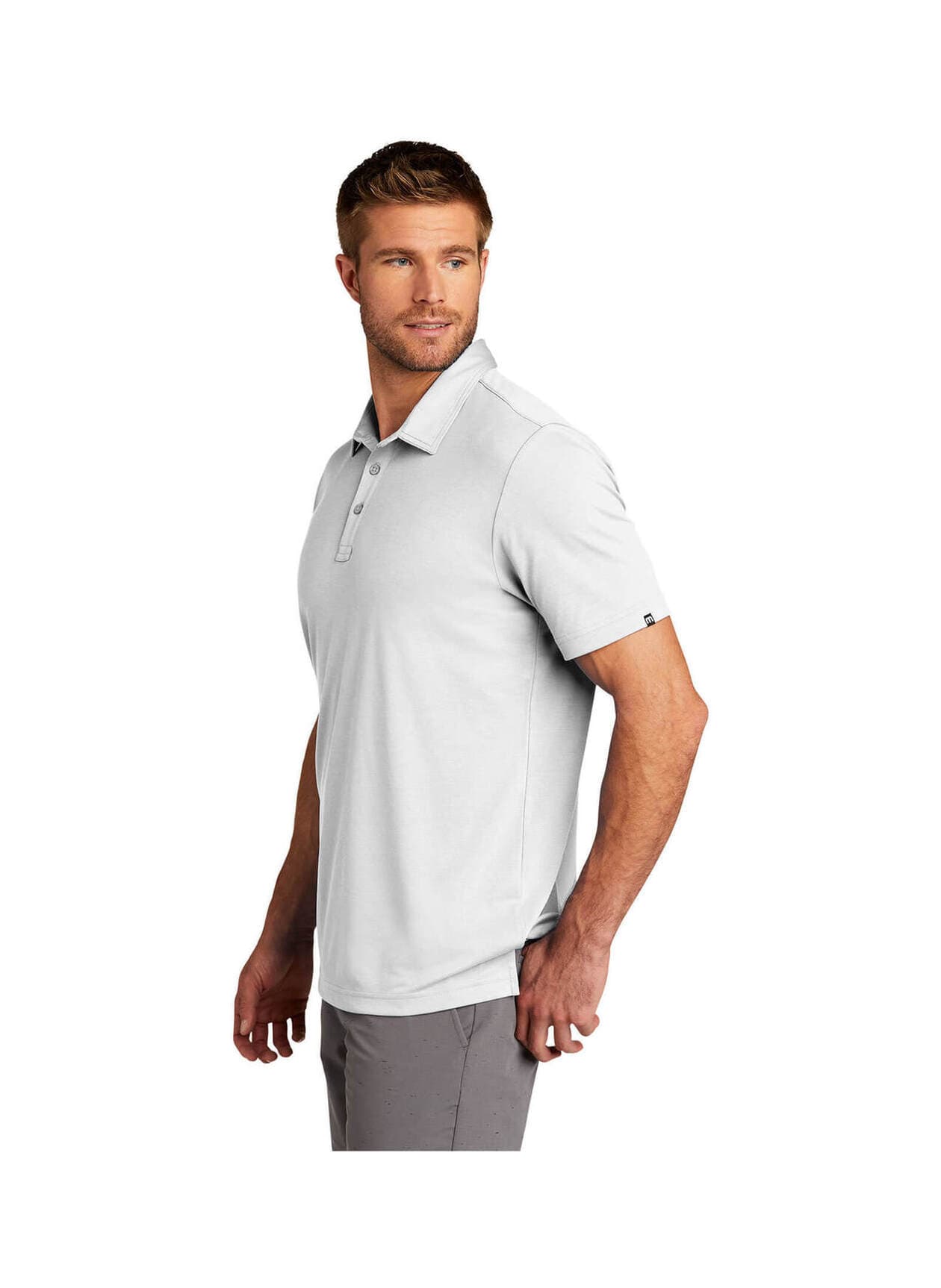 TravisMathew Men's Oceanside Solid Polo - White 3XL