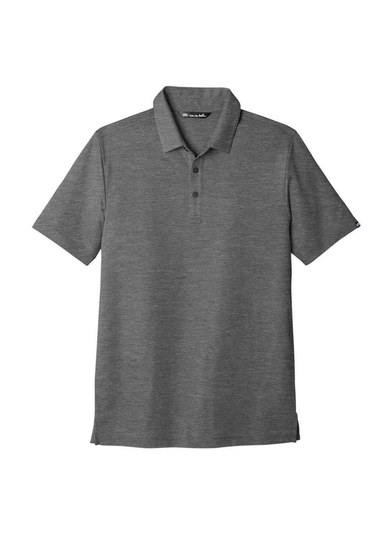 TravisMathew Men's Oceanside Heather Polo - Dark Grey 3XL