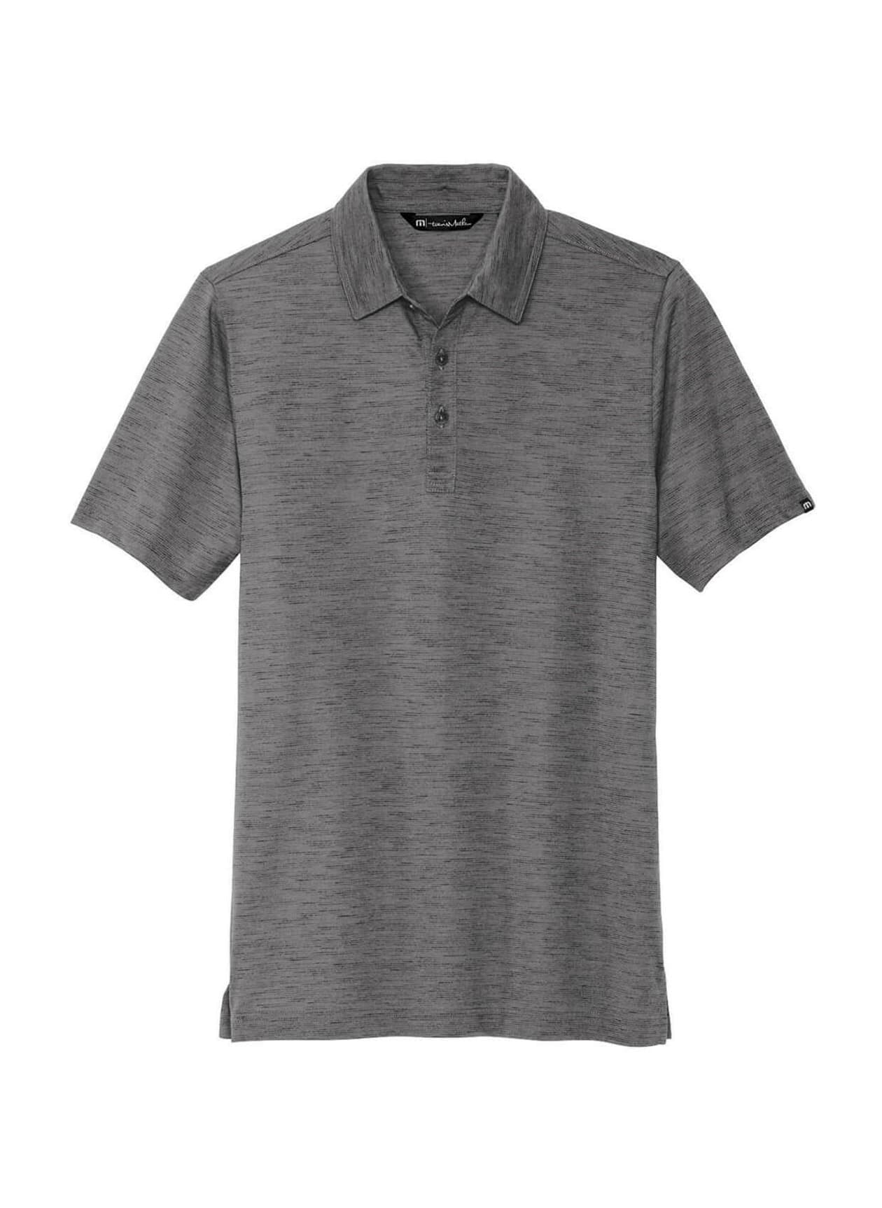TravisMathew Men's Auckland Slub Polo - Dark Grey 3XL