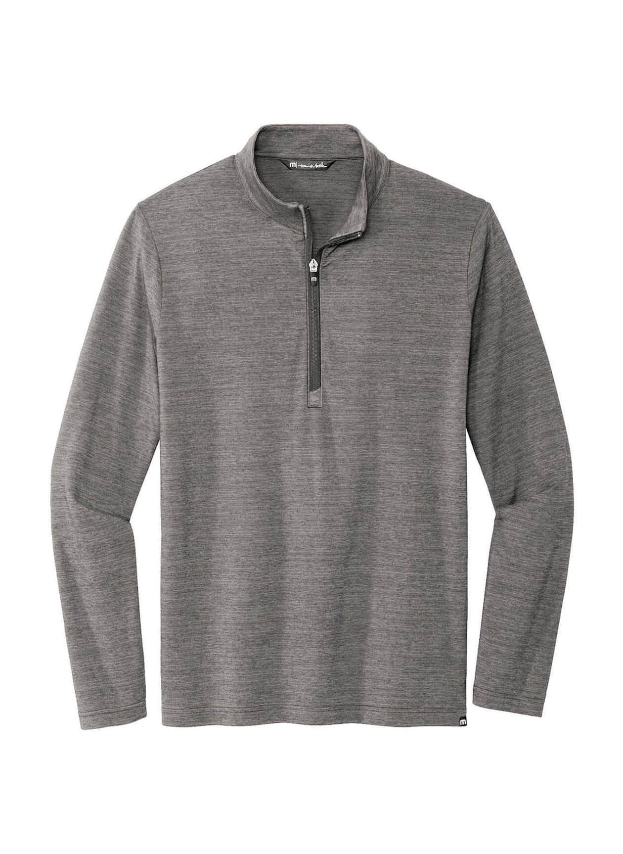 TravisMathew Men's Crestview Quarter-Zip - Grey Heather (GHT) 3XL