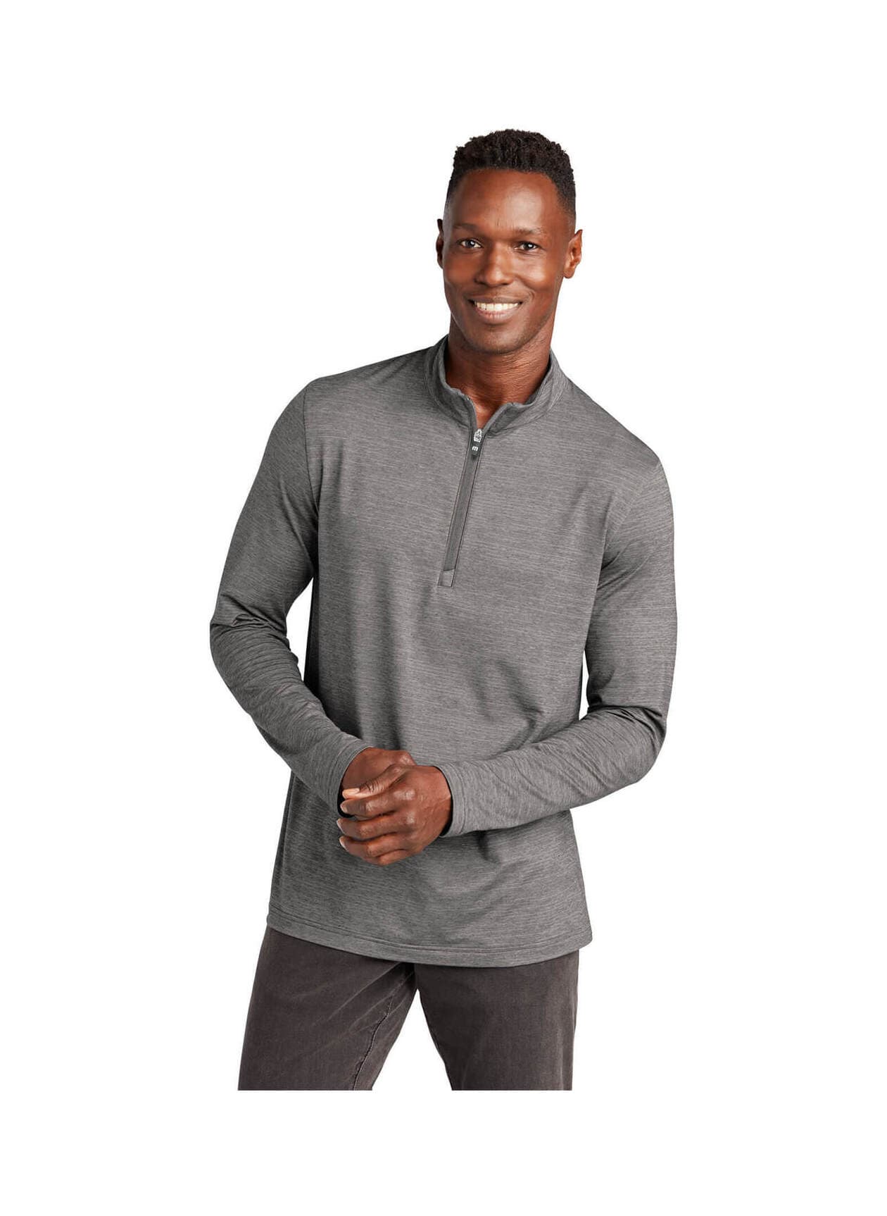 TravisMathew Men's Crestview Quarter-Zip - Grey Heather (GHT) 3XL