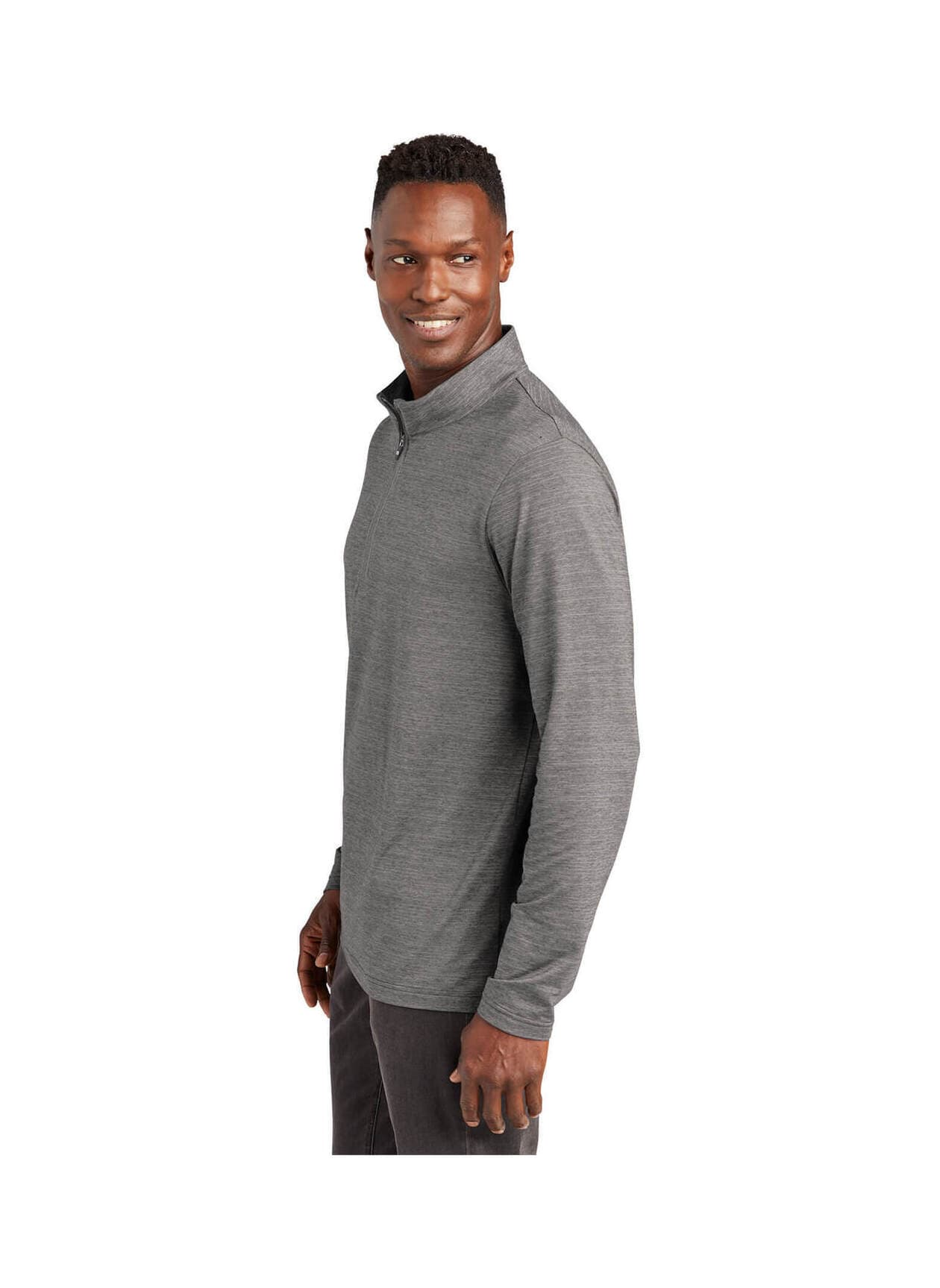 TravisMathew Men's Crestview Quarter-Zip - Grey Heather (GHT) 3XL