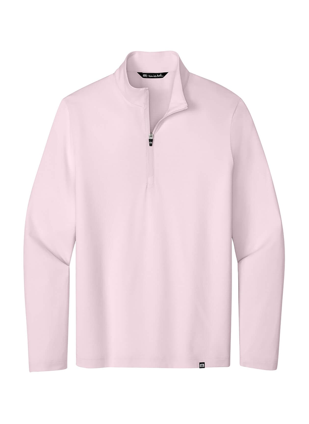 TravisMathew Men's Crestview Quarter-Zip - Pink 3XL