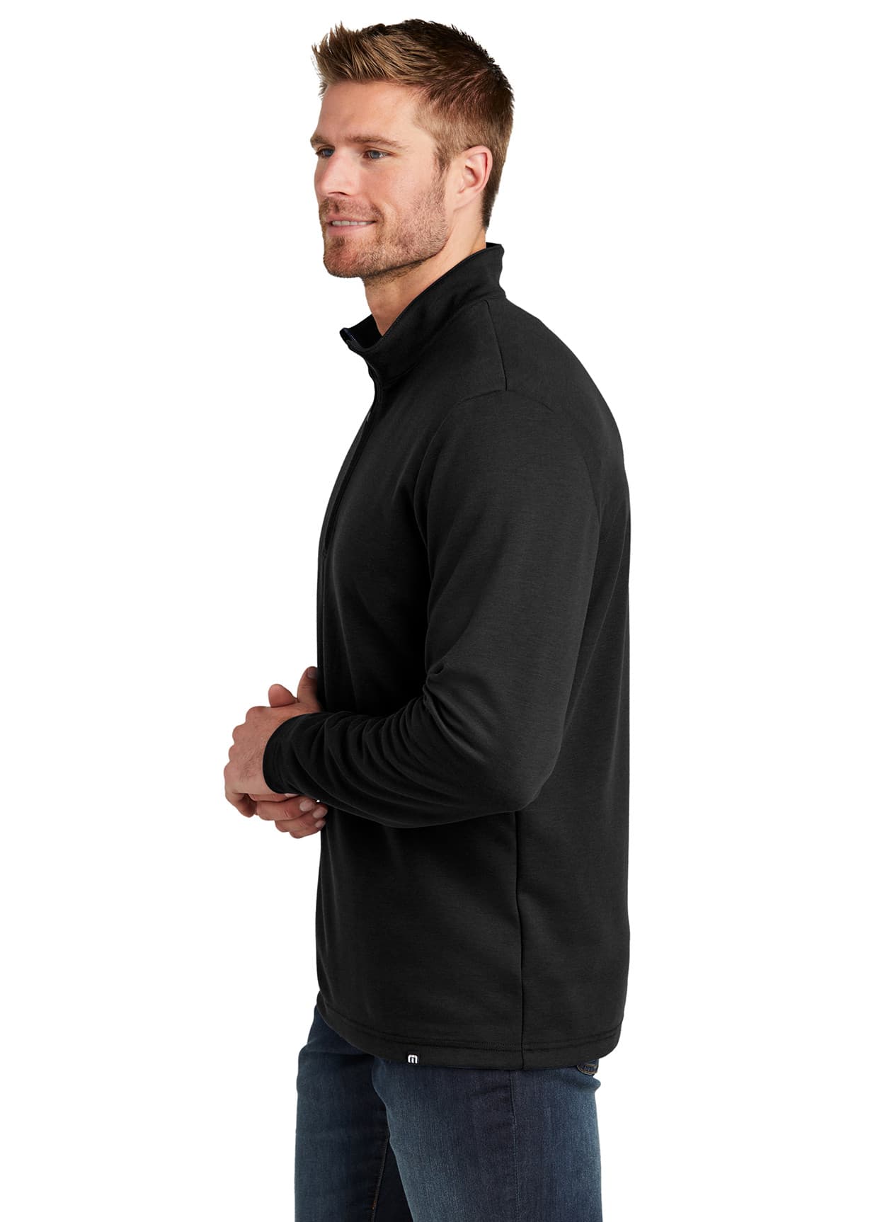 TravisMathew Men's Coveside 1/4-Zip - Black 3XL