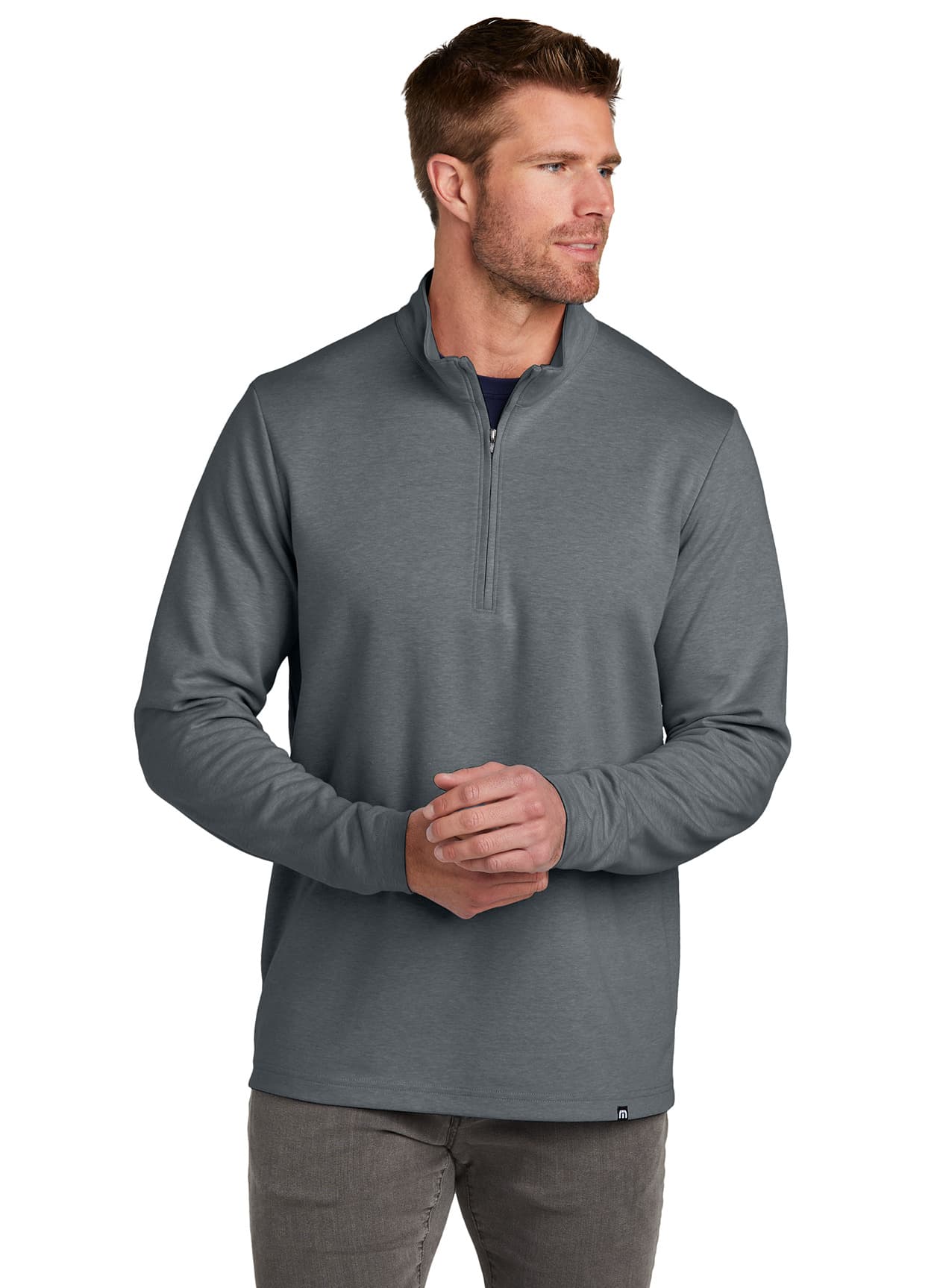 TravisMathew Men's Coveside 1/4-Zip - Dark Grey 3XL