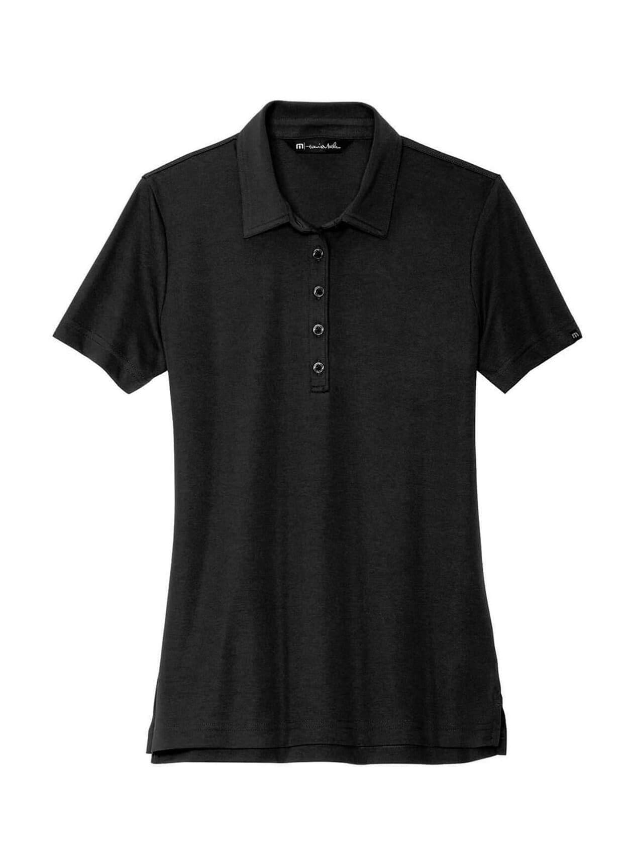TravisMathew Women's Oceanside Solid Polo - Black LG