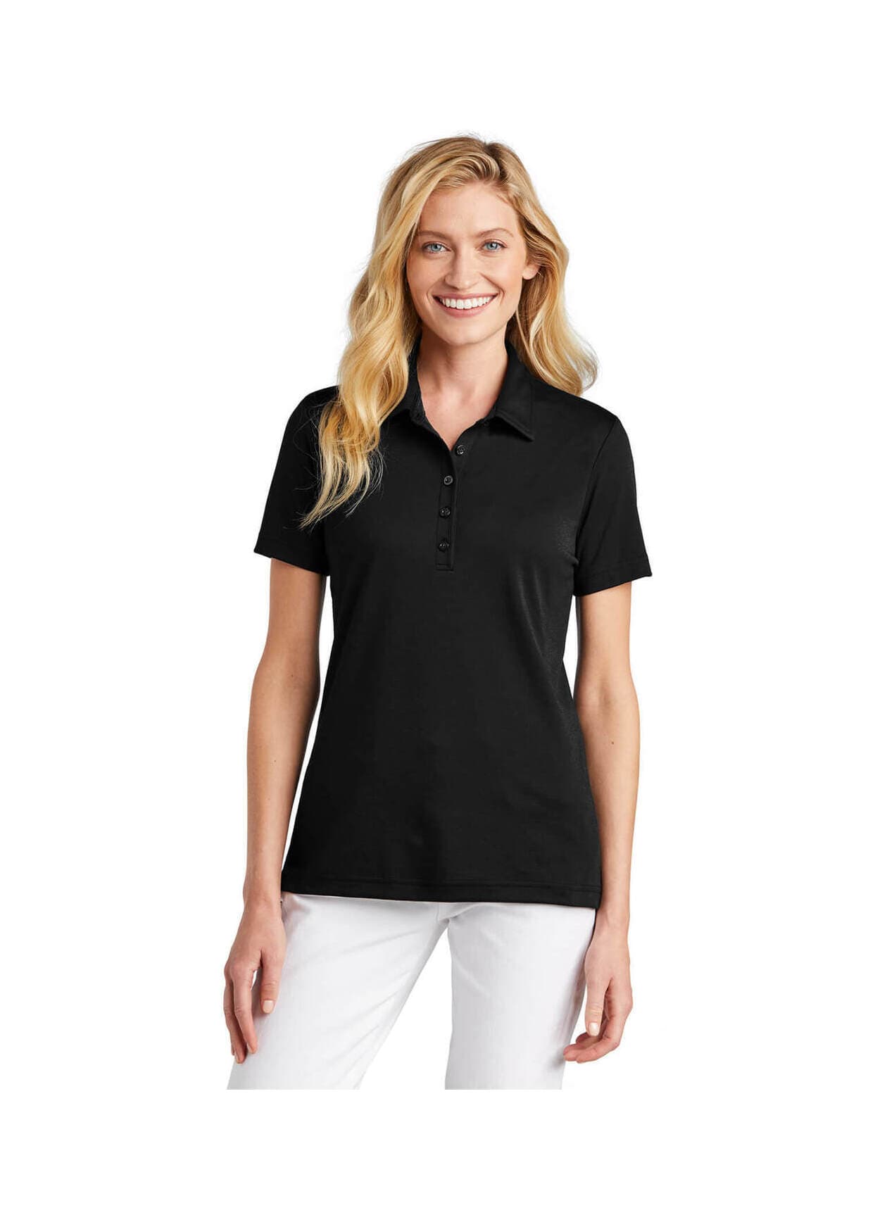 TravisMathew Women's Oceanside Solid Polo - Black LG