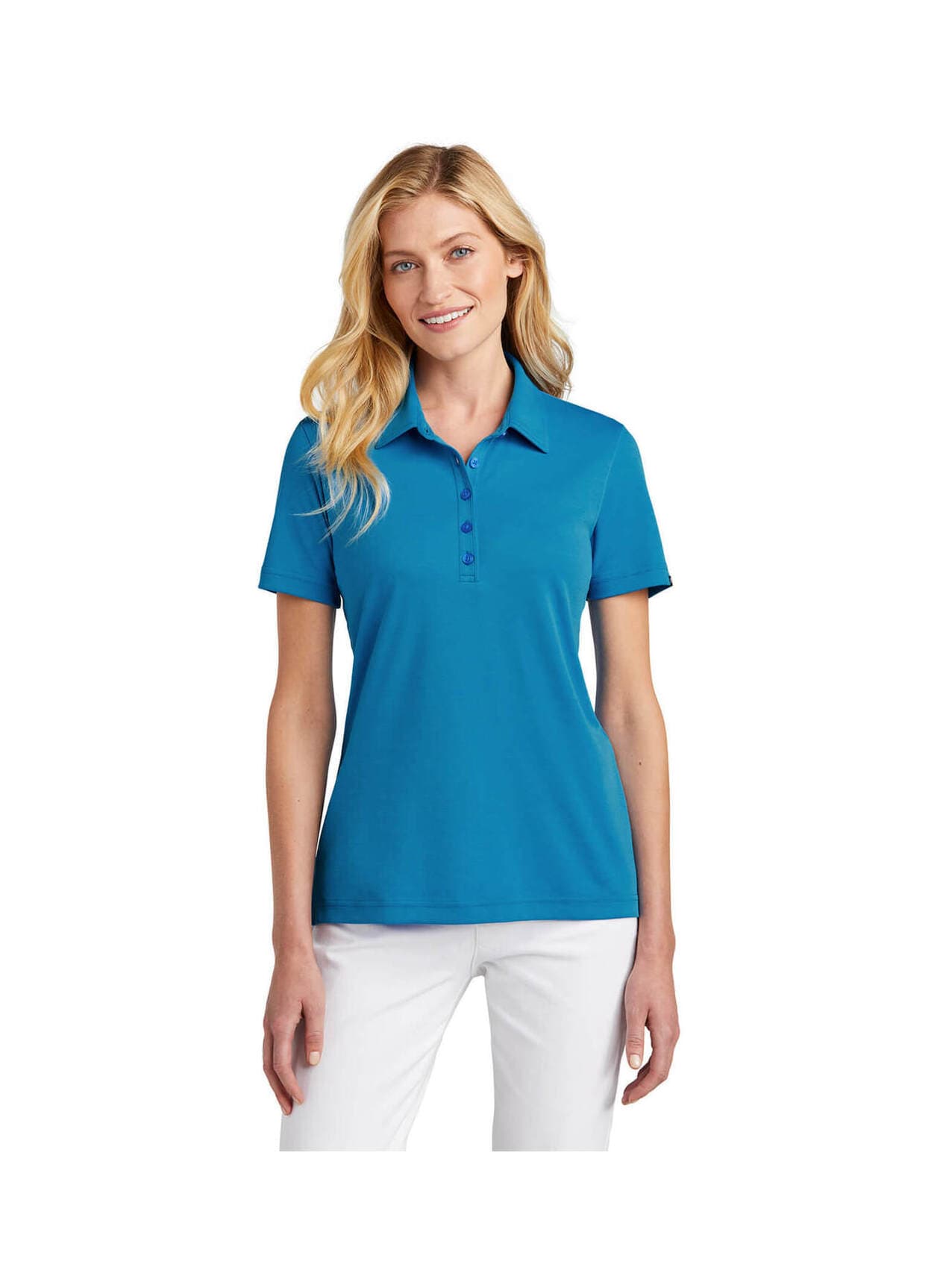 TravisMathew Women's Oceanside Solid Polo - Blue LG