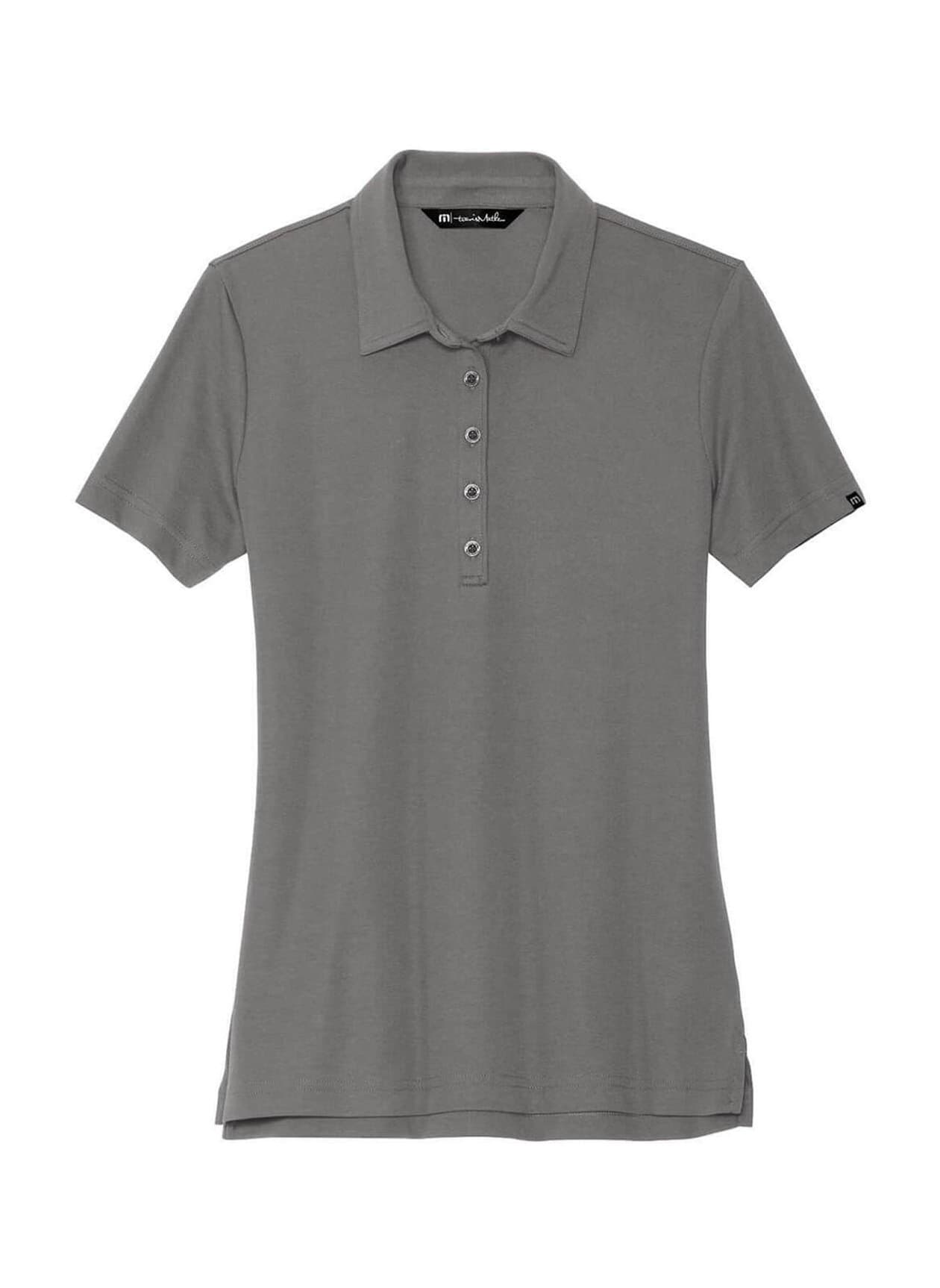 TravisMathew Women's Oceanside Solid Polo - Dark Grey LG