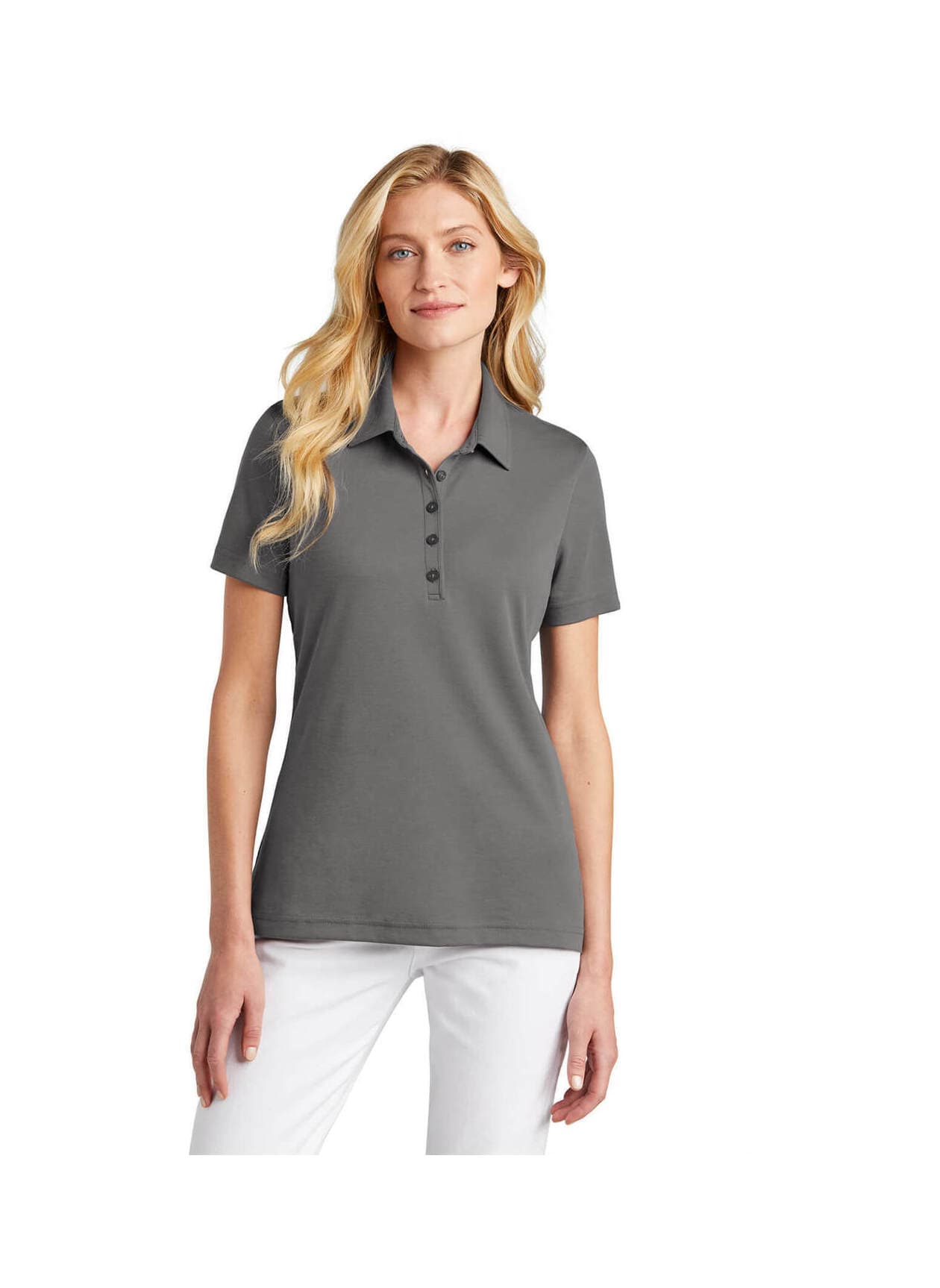 TravisMathew Women's Oceanside Solid Polo - Dark Grey LG