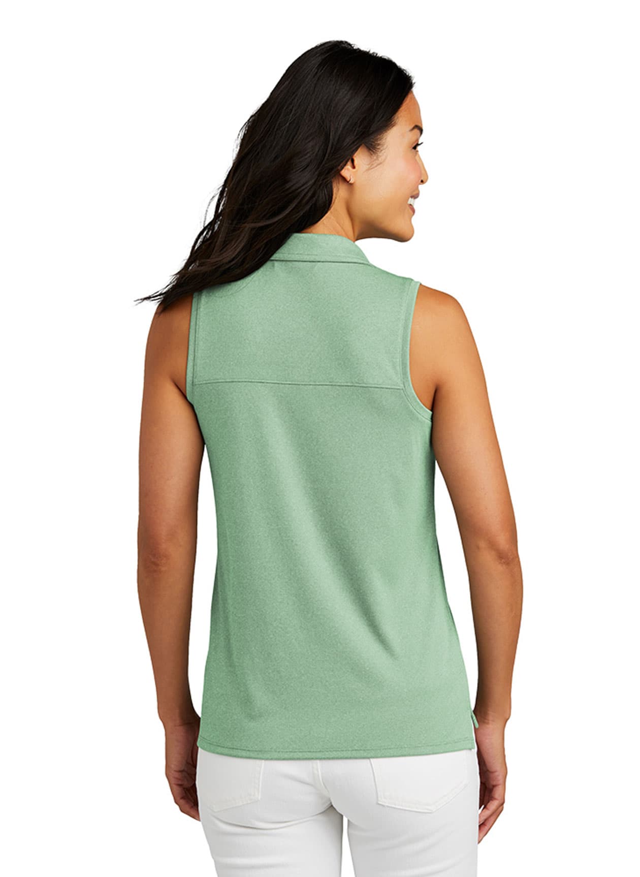 TravisMathew Women's Coto Performance Sleeveless Polo - Green LG