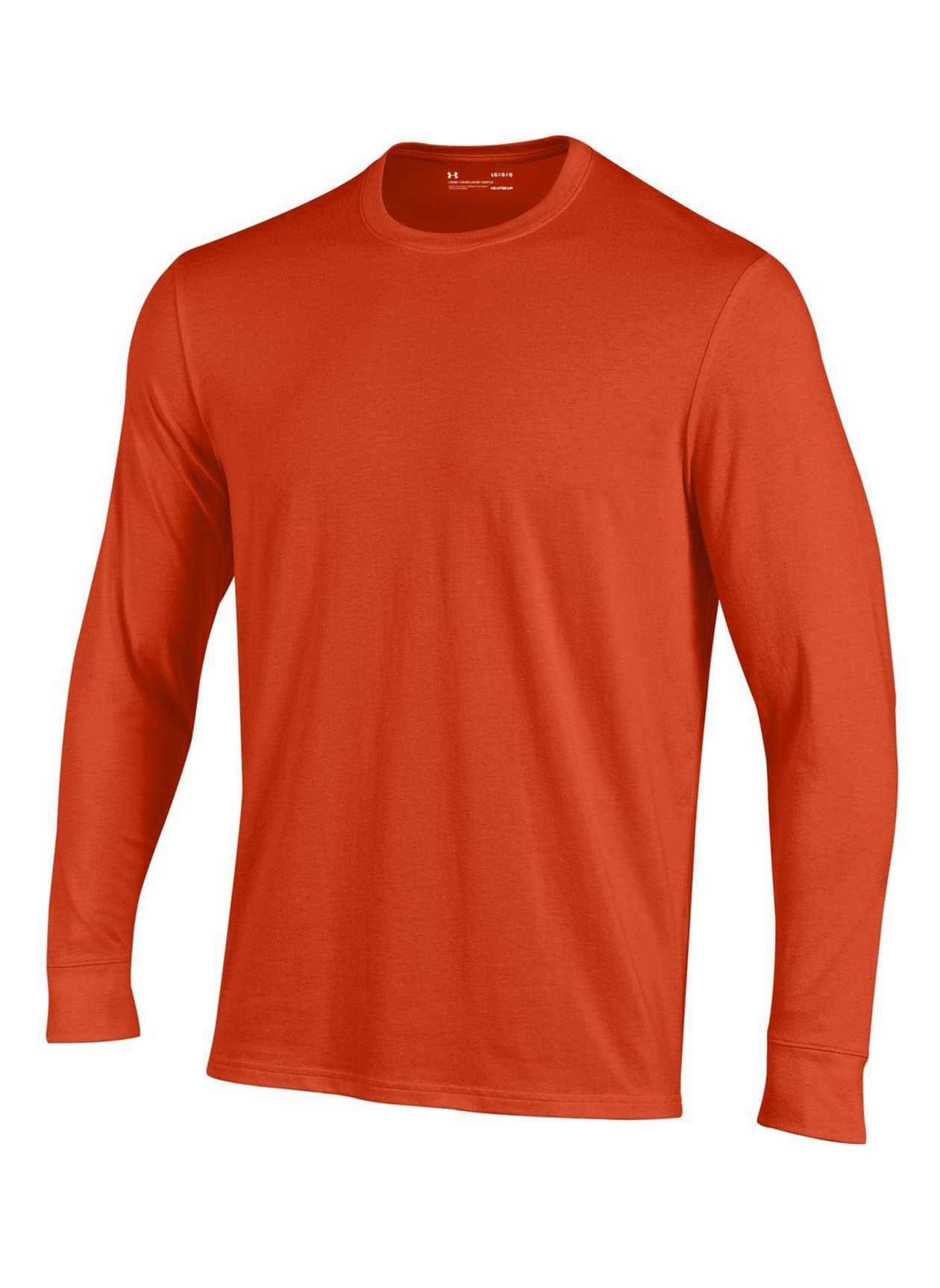 Under Armour Men's Performance Long-Sleeve Cotton T-Shirt - Orange 3XL