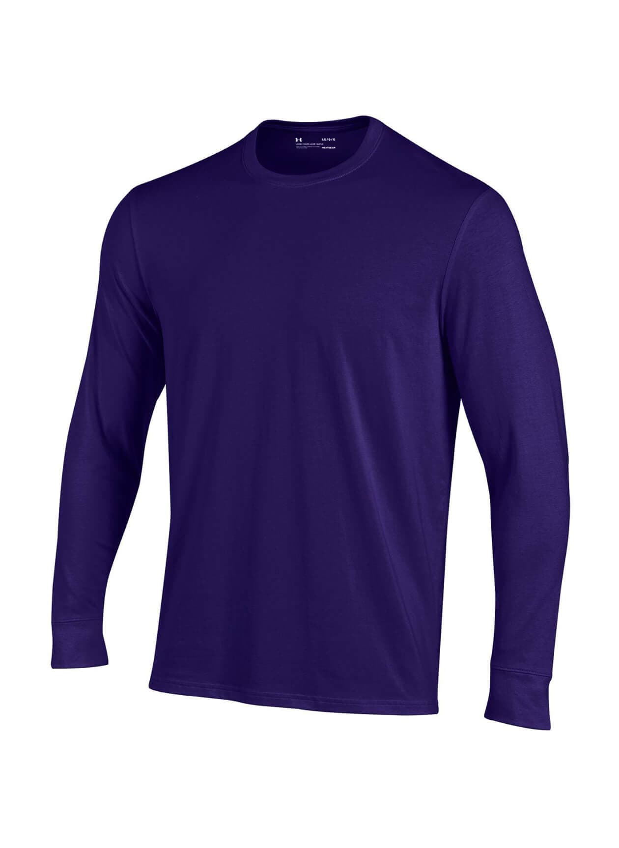 Under Armour Men's Performance Long-Sleeve Cotton T-Shirt - Purple 3XL