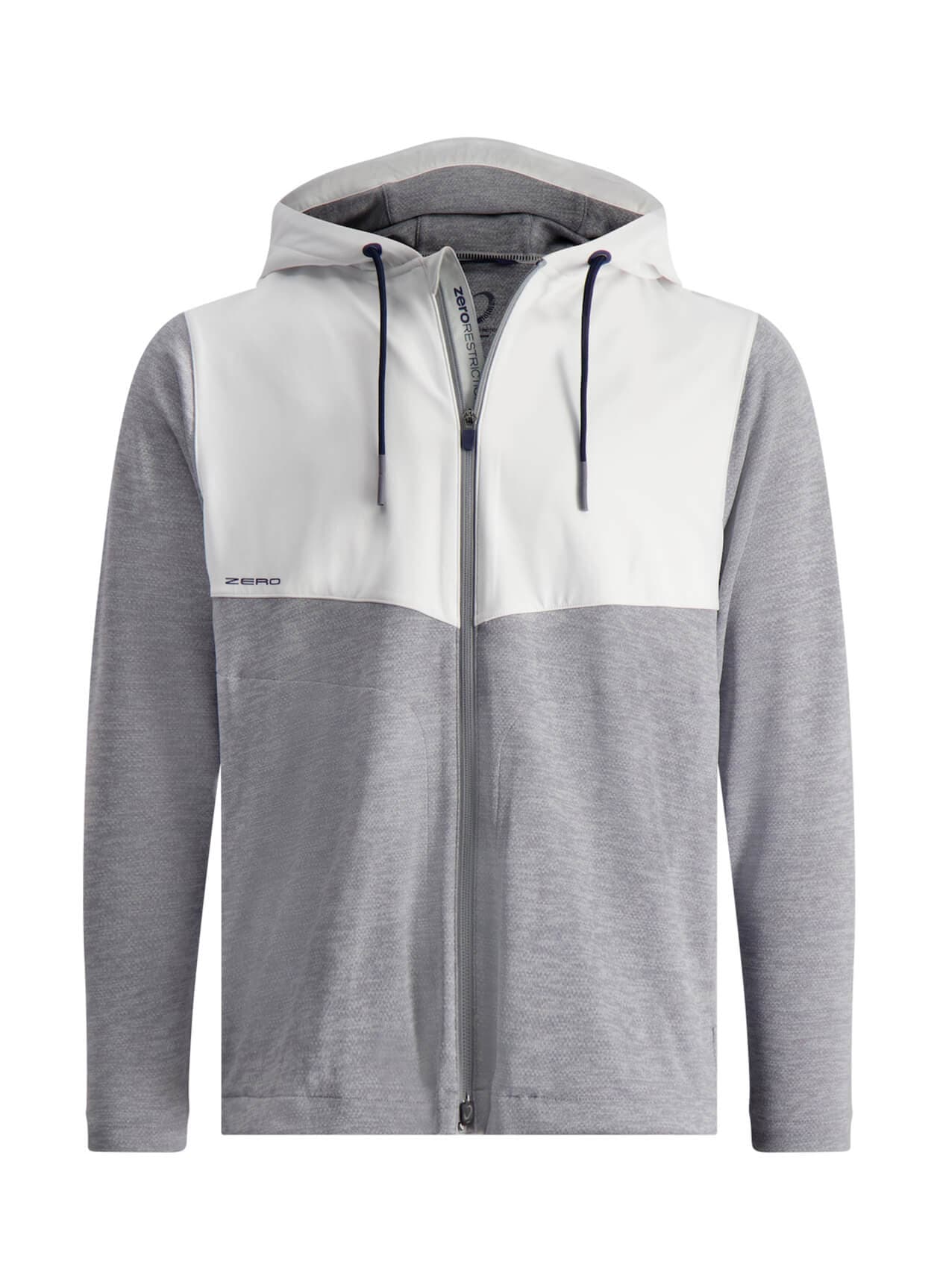 Zero Restriction Men's Tyson Hooded Jacket - Light Grey LG