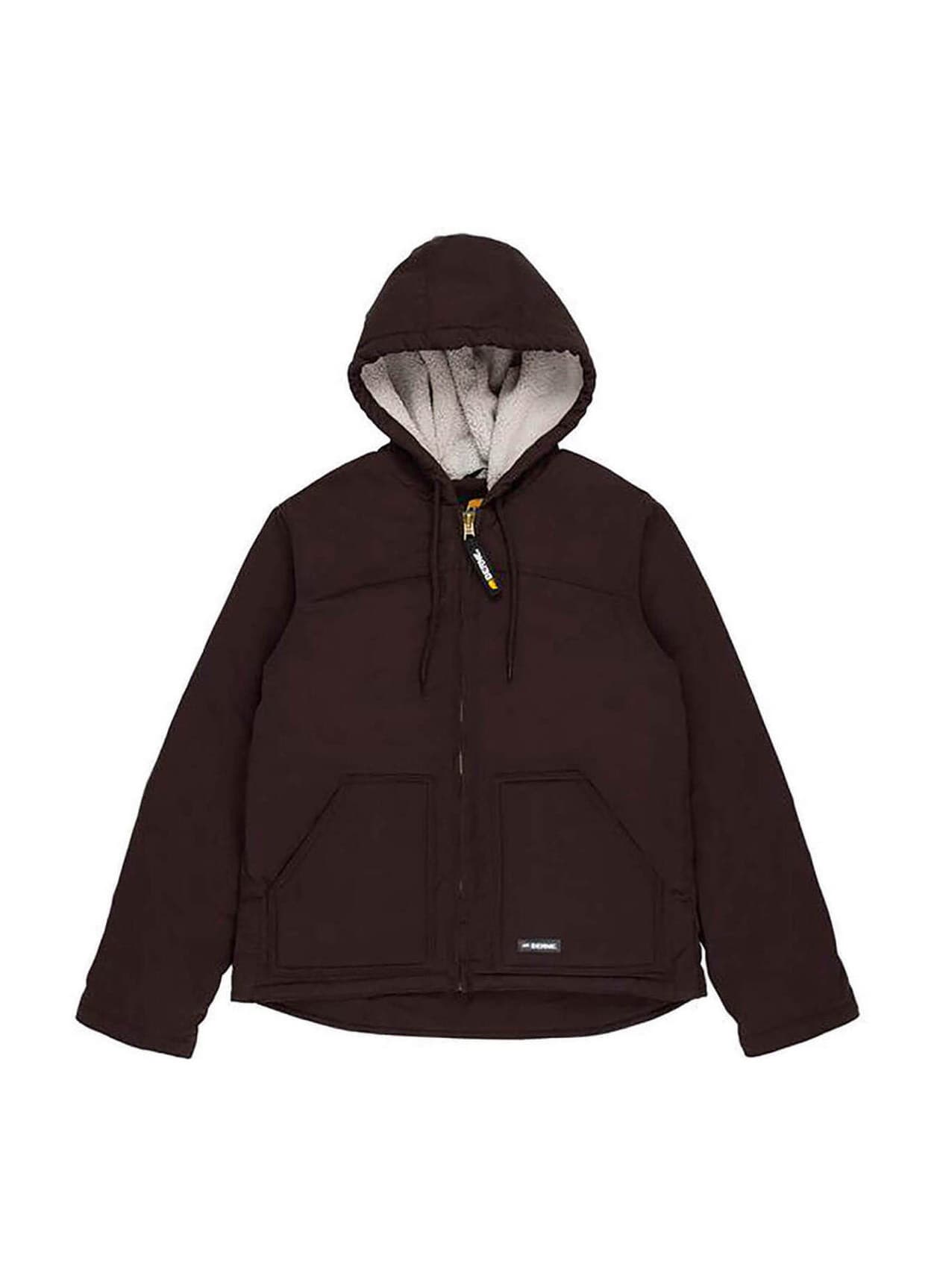 Berne Ladies' Softstone Hooded Coat - Dark Brown (DBR) 3XL