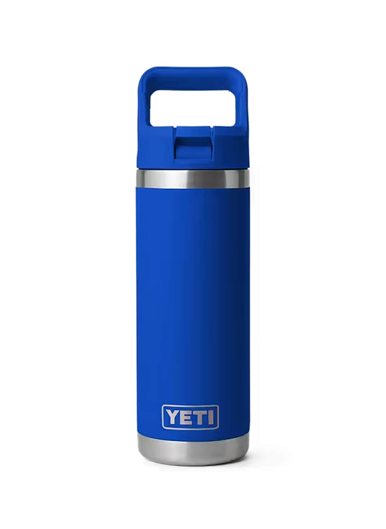 YETI Rambler Bottle 18 oz Color-Matched Straw Cap - Blue MISC