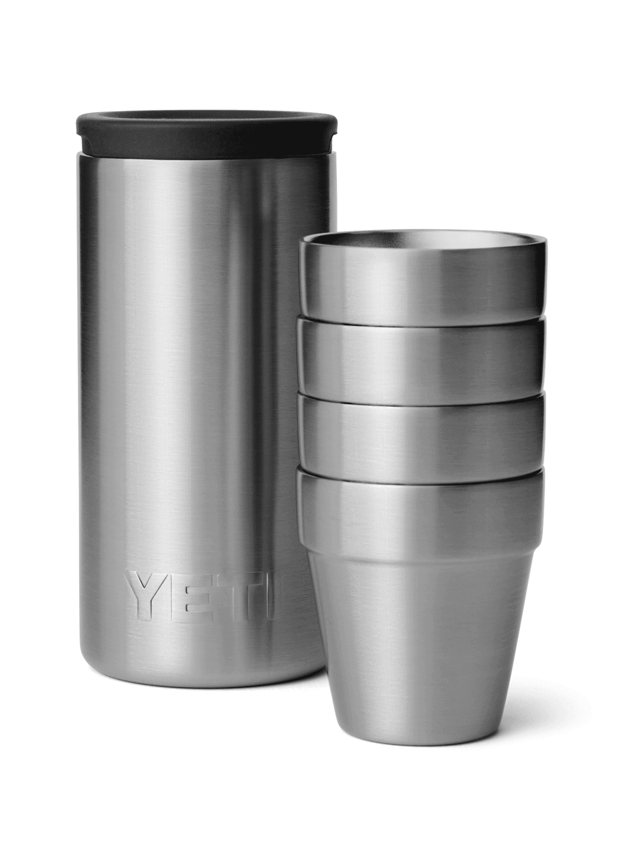 YETI Shot Glasses with Carrying Case - Light Grey MISC